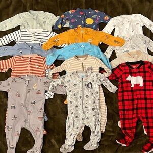 9 month sleepers (pekkle, George, carters, tuffy)